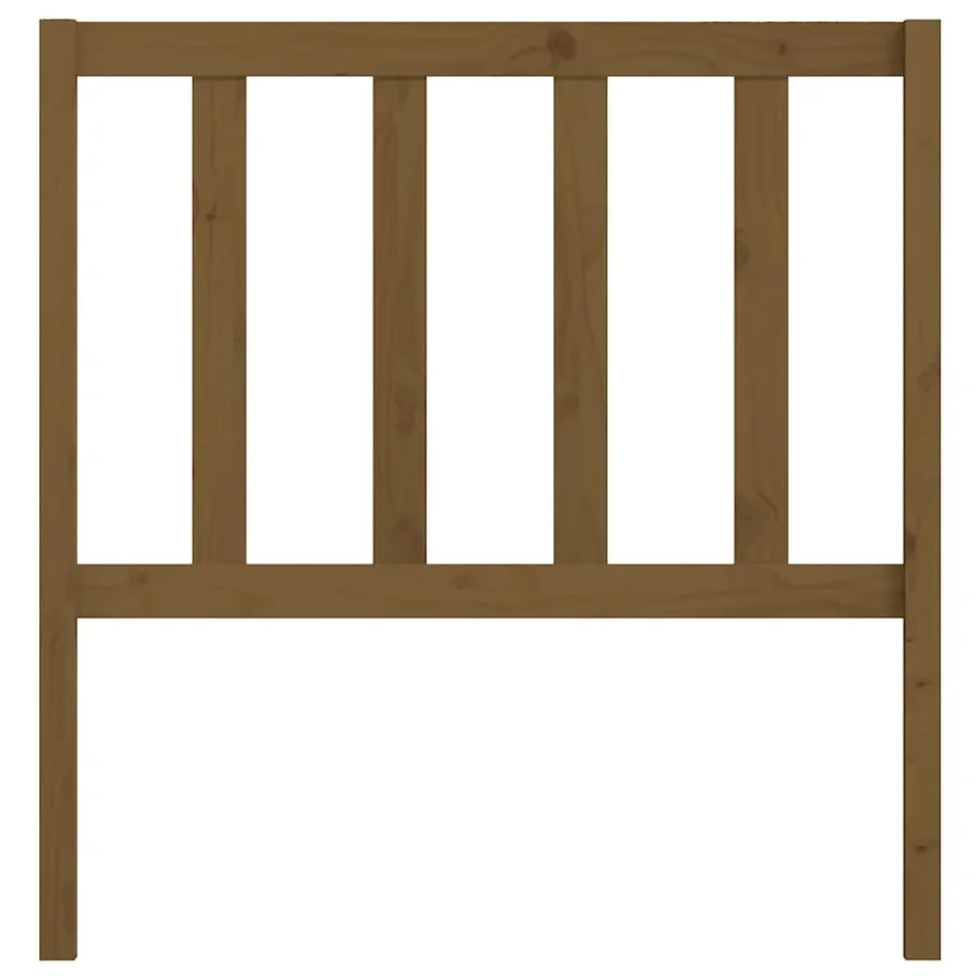 Tête de lit Marron miel 96x4x100 cm Bois massif de pin - 4