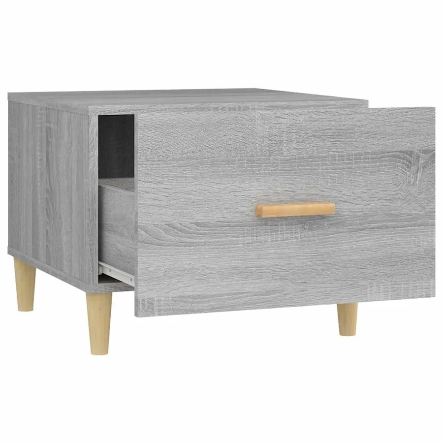 Tables basses 2 pcs sonoma gris 50x50x40 cm bois d'ingénierie - 8