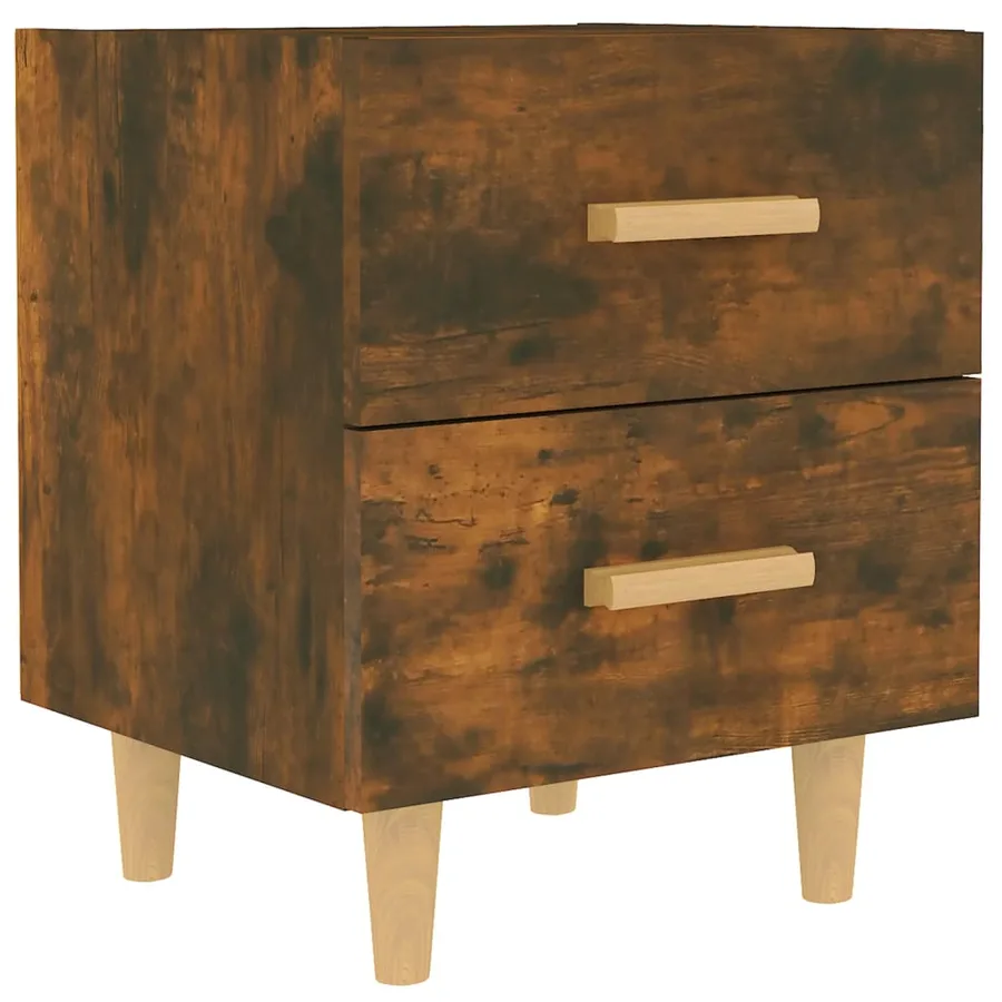 Table de chevet Chêne fumé 40x35x47,5 cm - 2