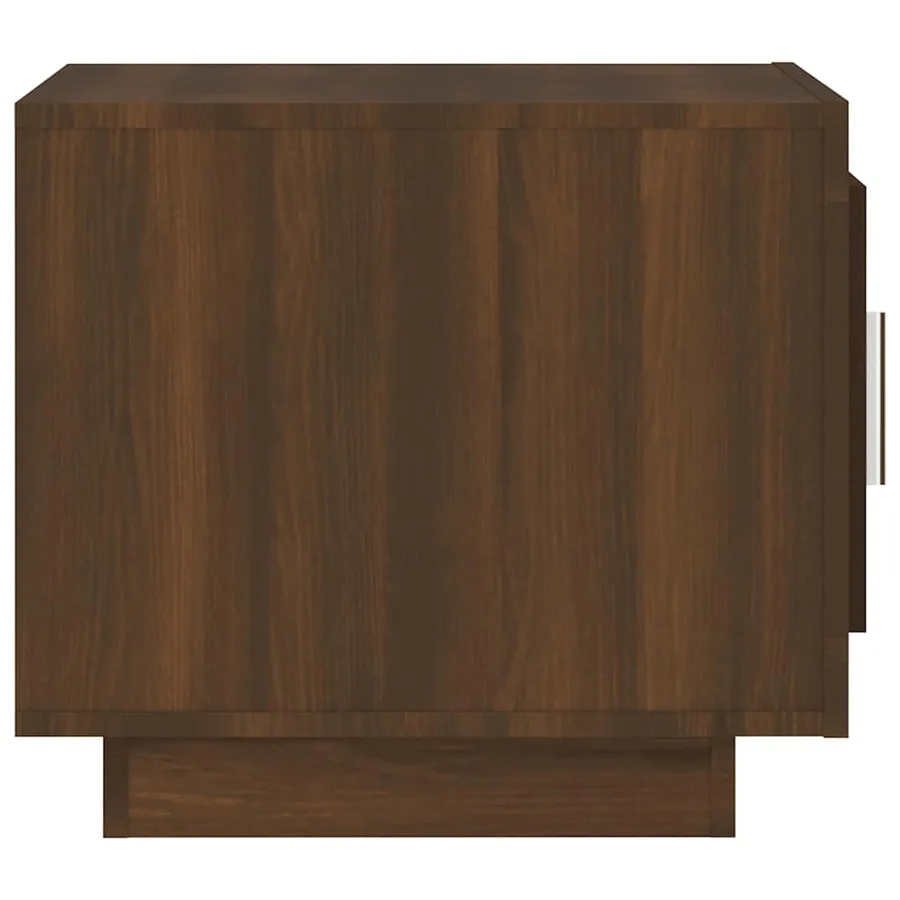 Table basse chêne marron 51x50x45 cm bois d'ingénierie - 6