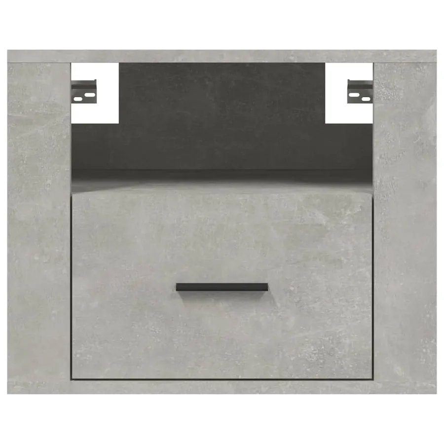 Tables de chevet murales 2 pcs Gris béton 50x36x40 cm - 6