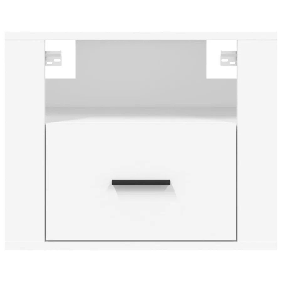 Table de chevet murale Blanc 50x36x40 cm - 5