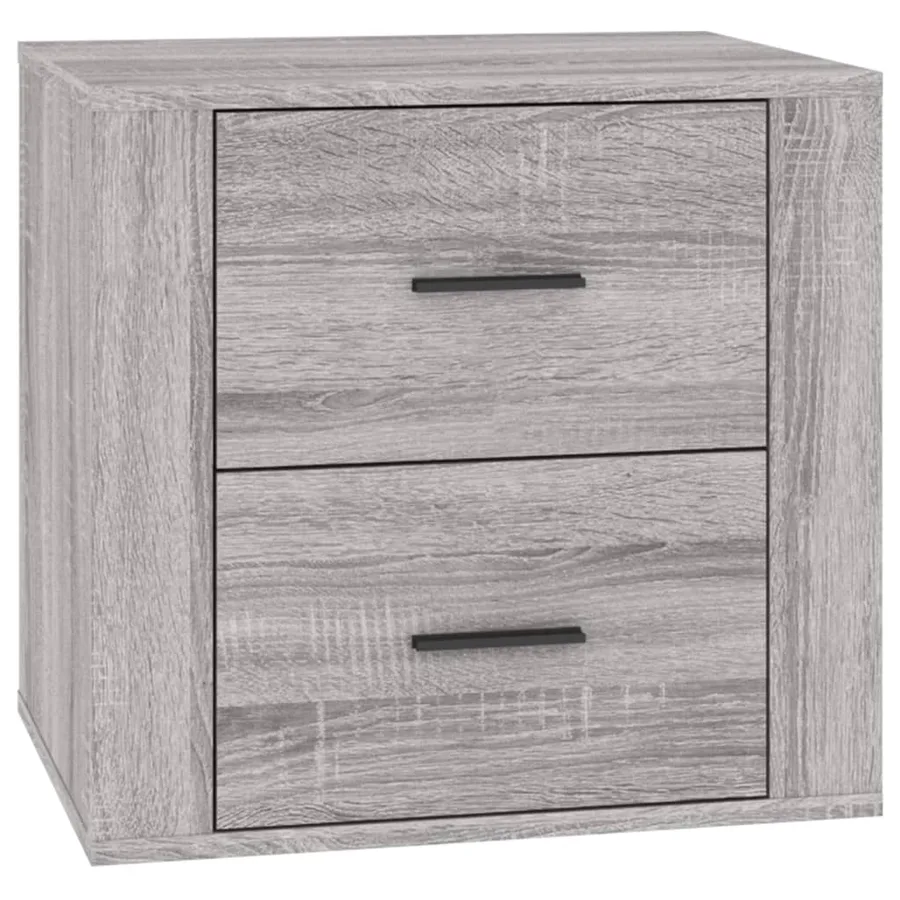 Table de chevet Sonoma gris 50x39x47 cm - 2