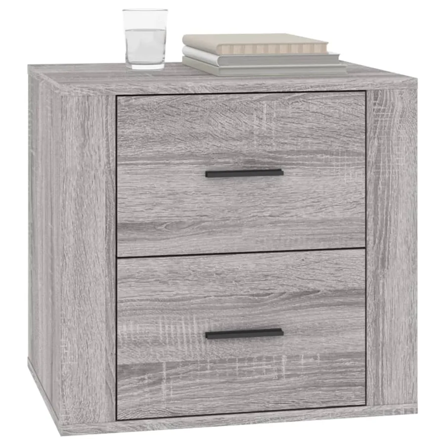 Table de chevet Sonoma gris 50x39x47 cm - 4