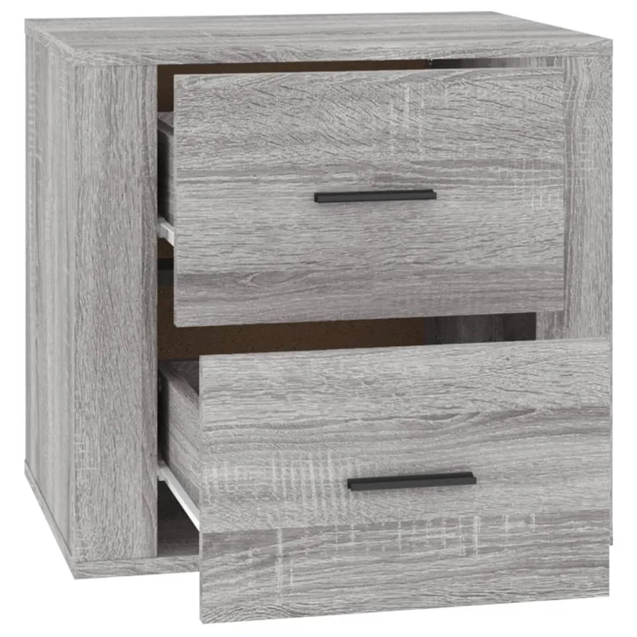 Table de chevet Sonoma gris 50x39x47 cm - 8