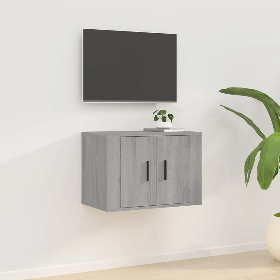 Meuble TV mural Sonoma gris 57x34,5x40 cm