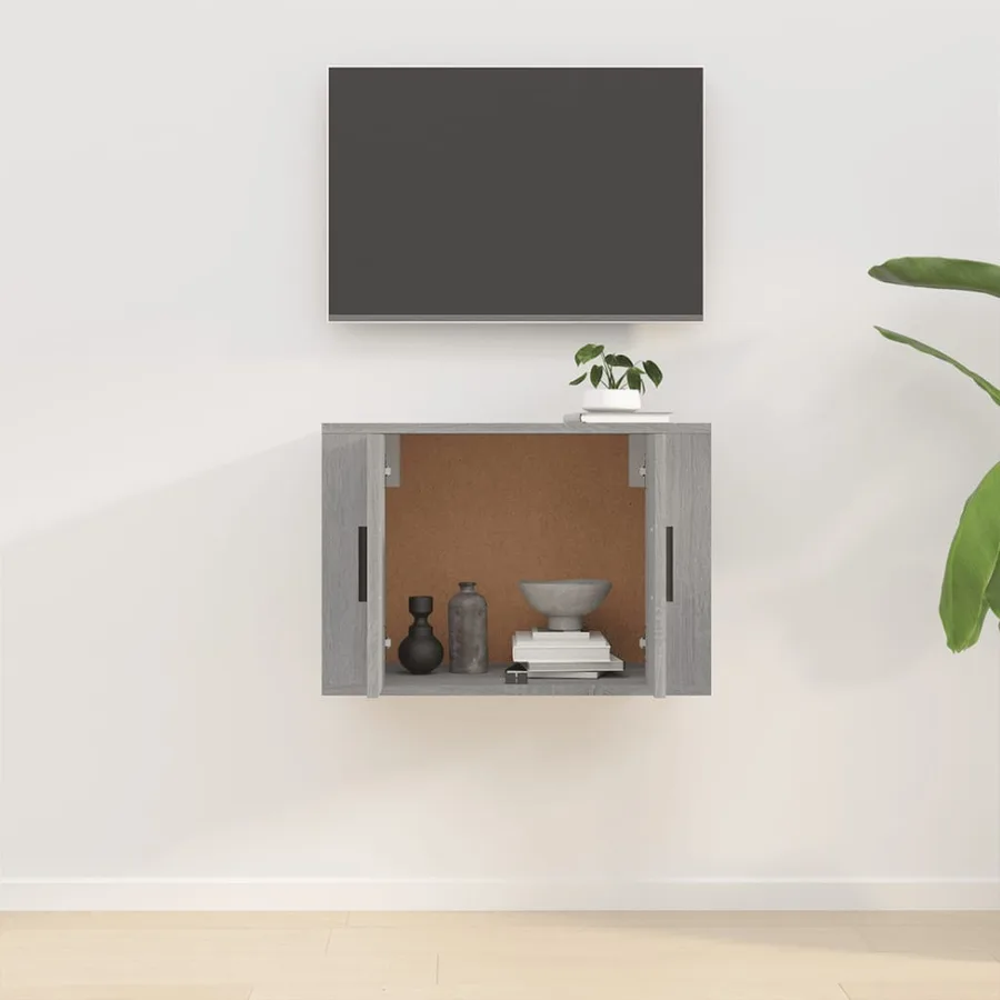 Meuble TV mural Sonoma gris 57x34,5x40 cm - 3