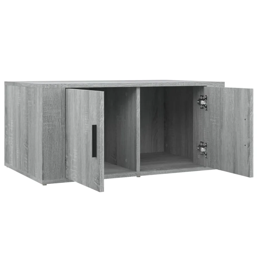 Table basse Sonoma gris 80x50x36 cm Bois d'ingénierie - 6