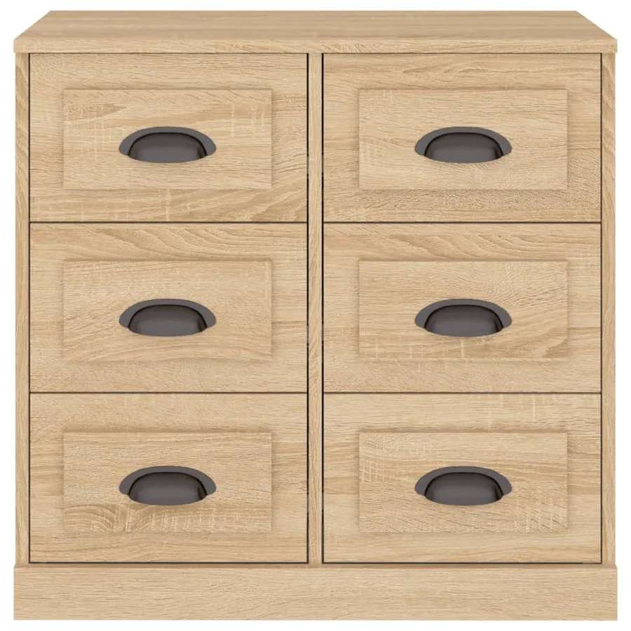 Buffet chêne sonoma 70x35,5x67,5 cm bois d'ingénierie - 6