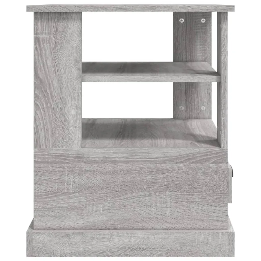 Table d'appoint sonoma gris 50x50x60 cm bois d'ingénierie - 7