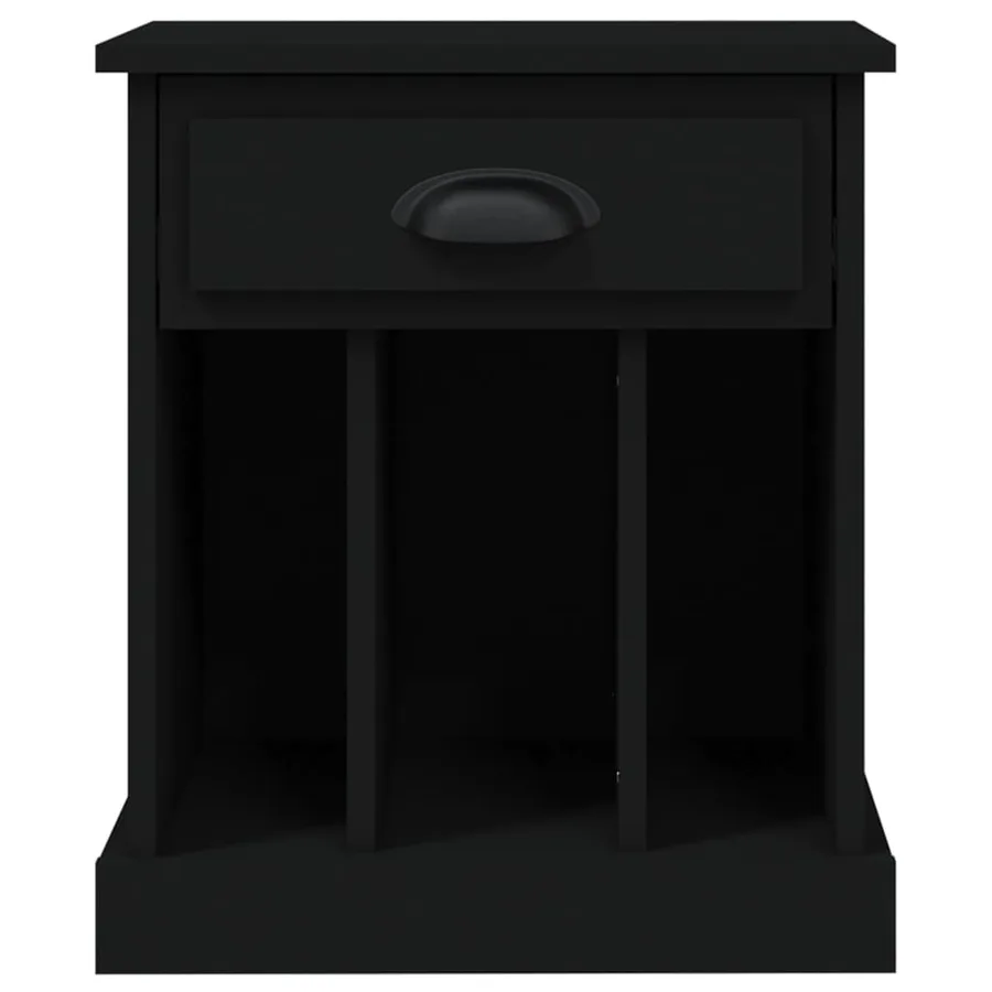 Table de chevet noir 43x36x50 cm - 7