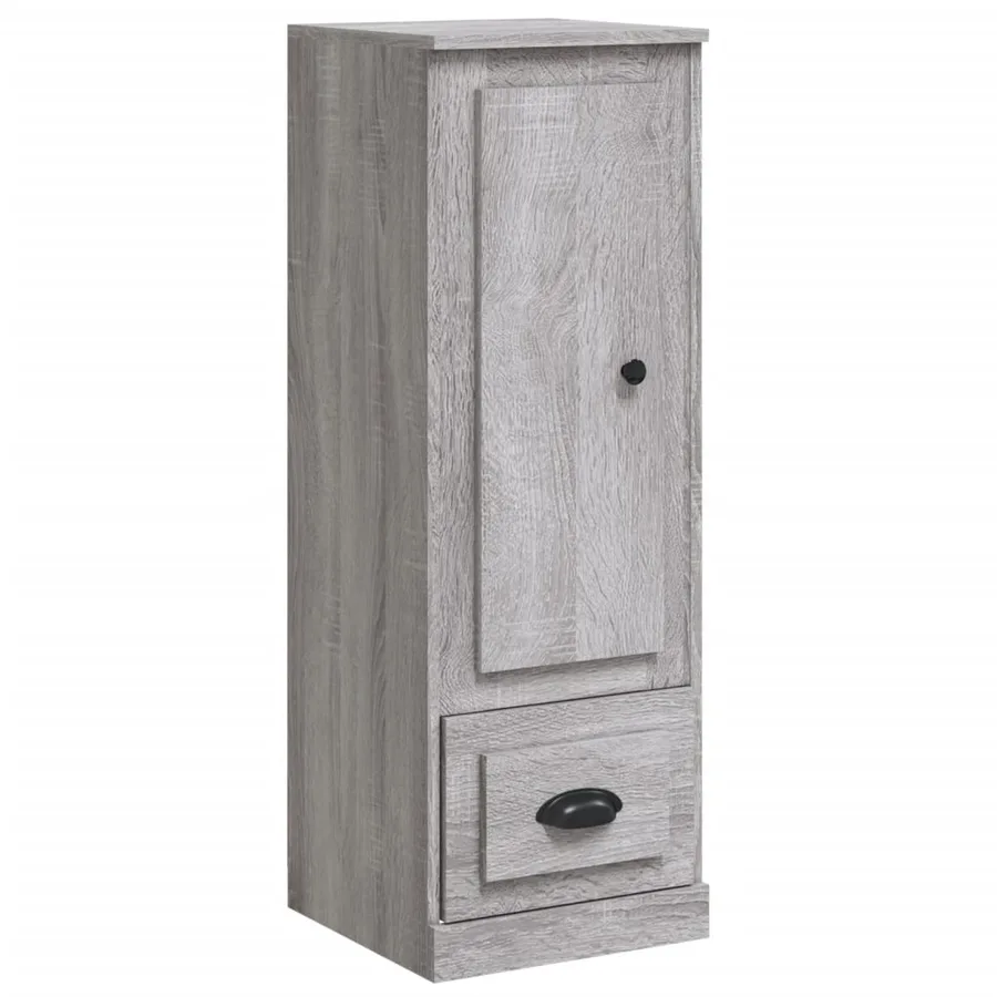 Buffet haut sonoma gris 36x35,5x103,5 cm bois d'ingénierie - 2