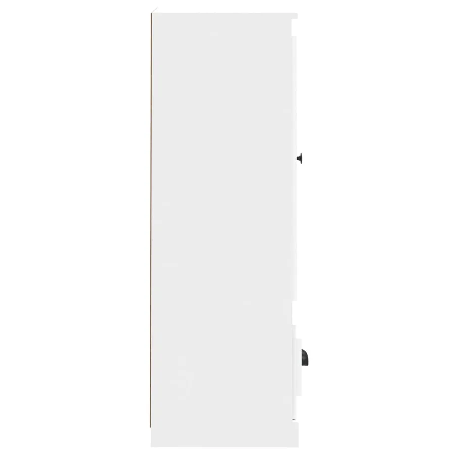 Buffet haut blanc 36x35,5x103,5 cm bois d'ingénierie - 6