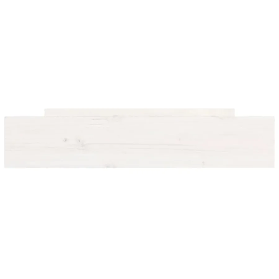 Tiroirs de lit 2 pcs blanc Bois de pin massif - 4