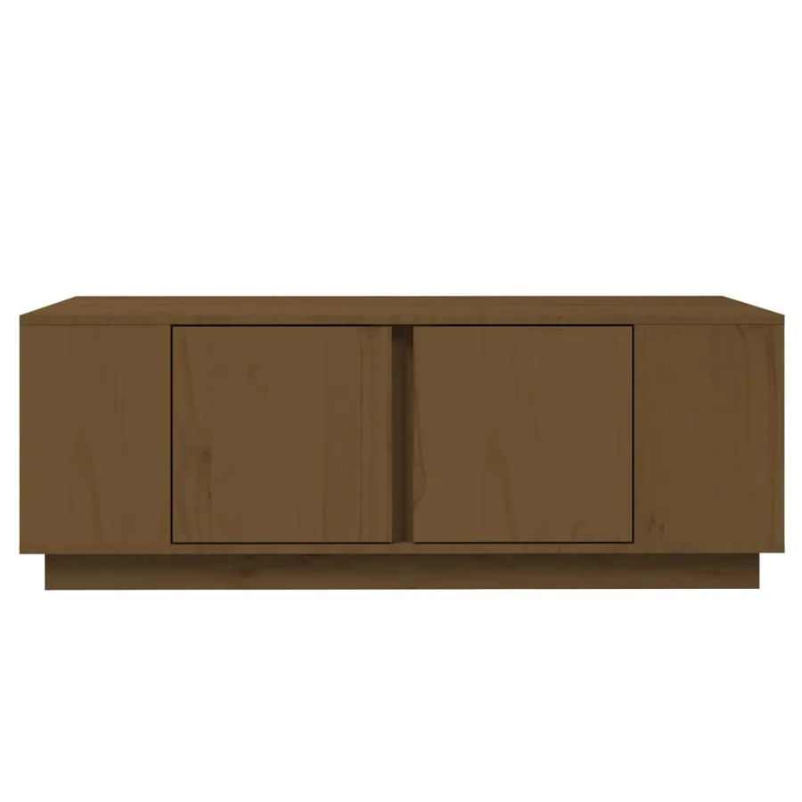 Table basse Marron miel 110x50x40 cm Bois massif de pin - 5
