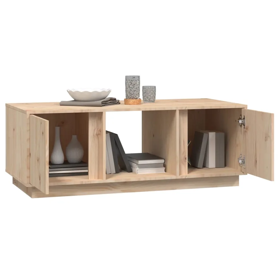 Table basse 110x50x40 cm Bois massif de pin - 4