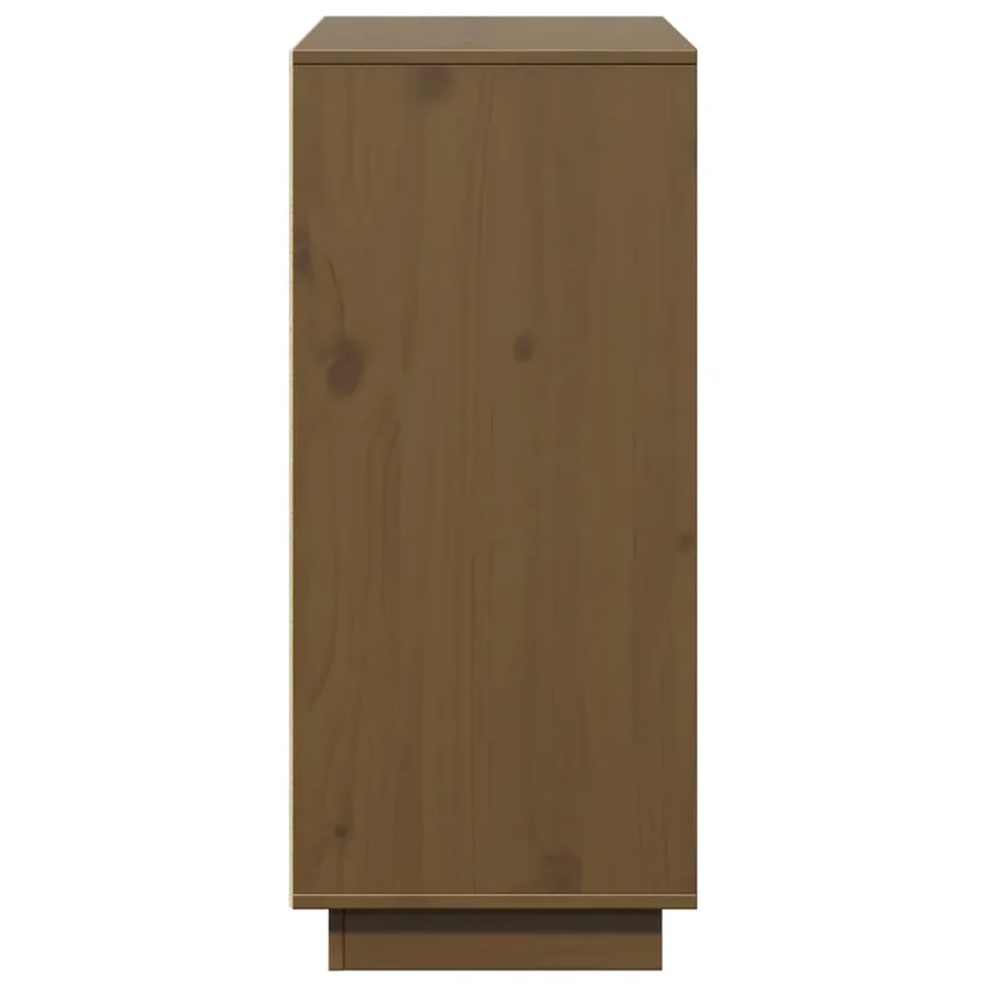 Buffet Marron miel 110,5x35x80 cm Bois massif de pin - 8