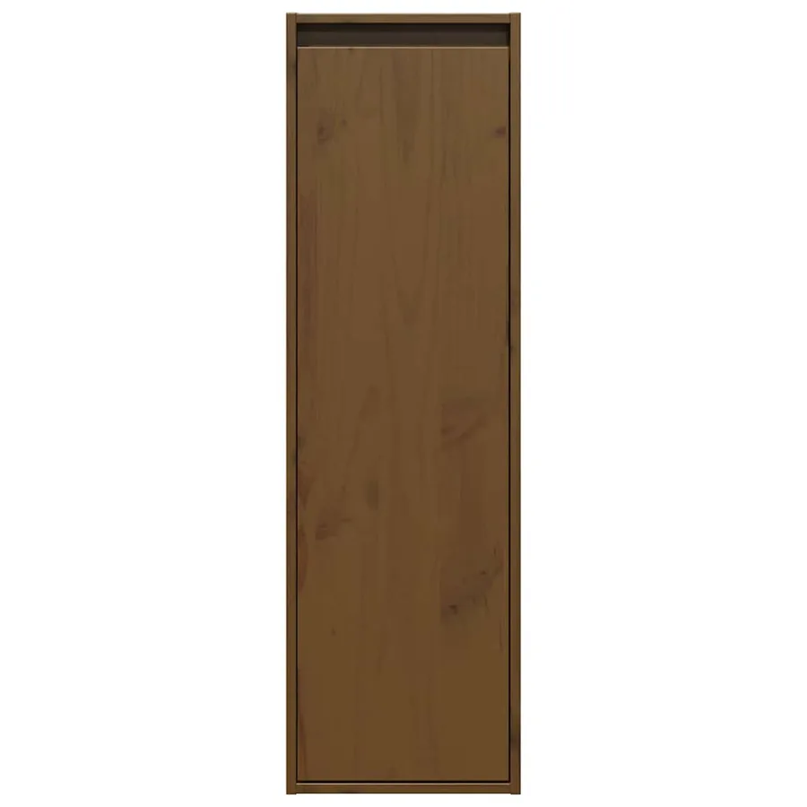 Armoires murales 2 pcs Marron miel 30x30x100 cm Pin massif - 5
