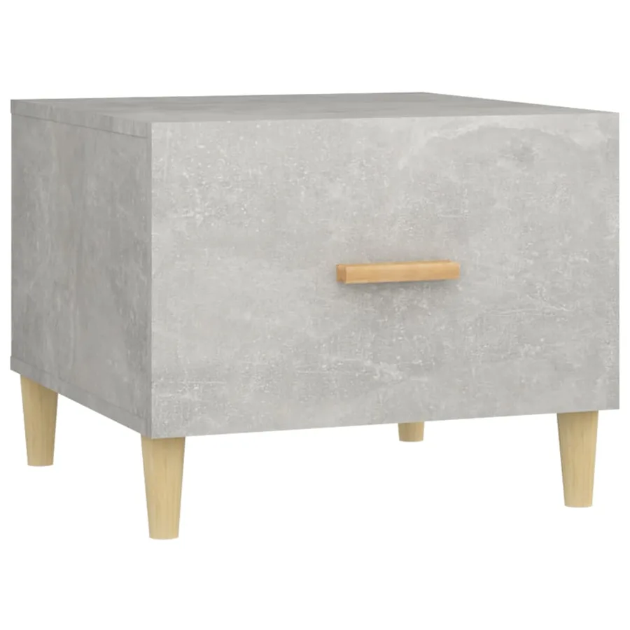 Tables basses 2 pcs gris béton 50x50x40 cm bois d'ingénierie - 6