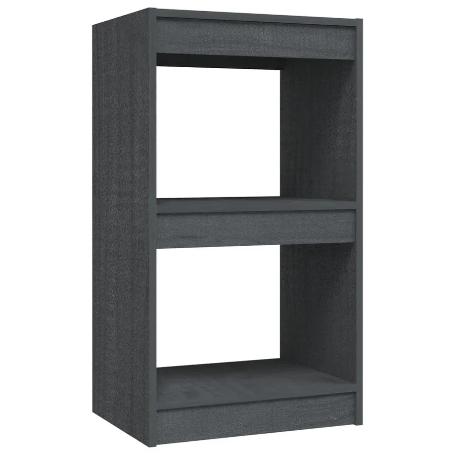 Bibliothèque Gris 40x30x71,5 cm Bois de pin massif - 2