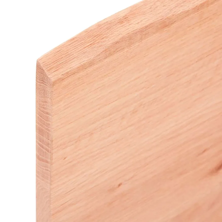 Étagère murale marron clair 40x30x2 cm bois chêne massif traité - 6