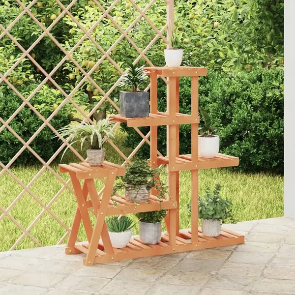 Support à fleurs 95x25x96 cm bois massif de sapin