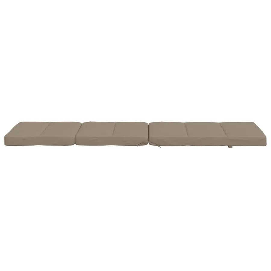 Coussins de chaise longue lot de 2 taupe tissu oxford - 8