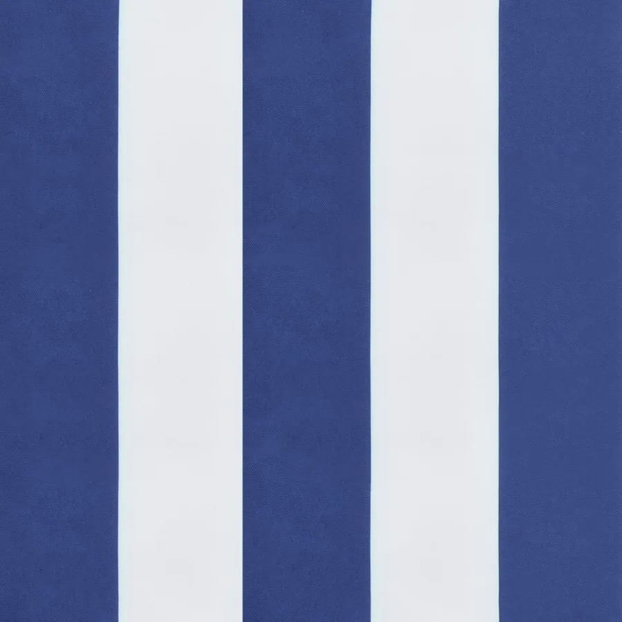 Coussins de chaise à dossier haut lot de 4 rayures bleu/blanc - 9