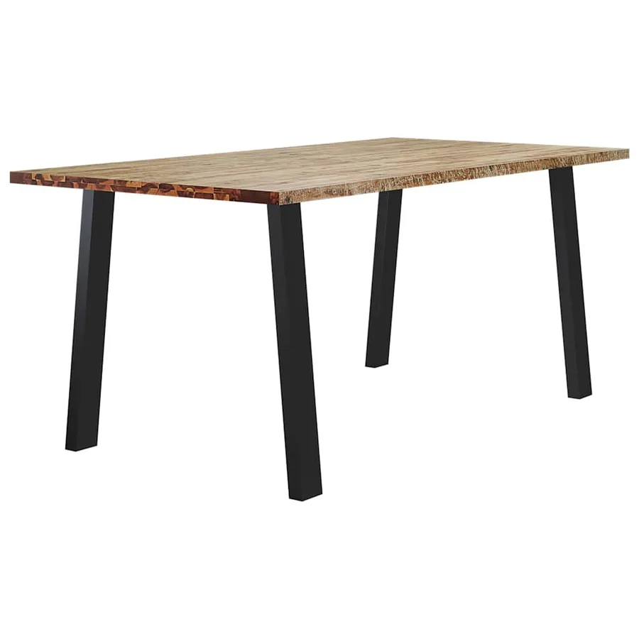 Table à manger 150x90x75 cm bois d'acacia solide - 3