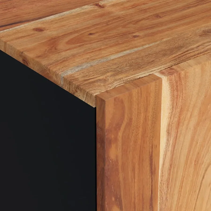 Meuble TV 105x33,5x46 cm bois d'acacia solide et d'ingénierie - 8