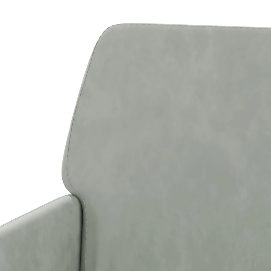 Fauteuil Gris clair 62x79x79 cm Velours - 6