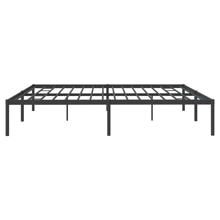 Cadre de lit métal noir 183x213 cm - 7
