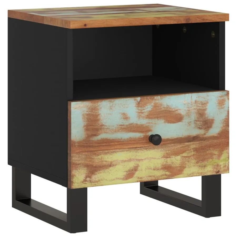 Table de chevet Bois de récupération et d'ingénierie - 10