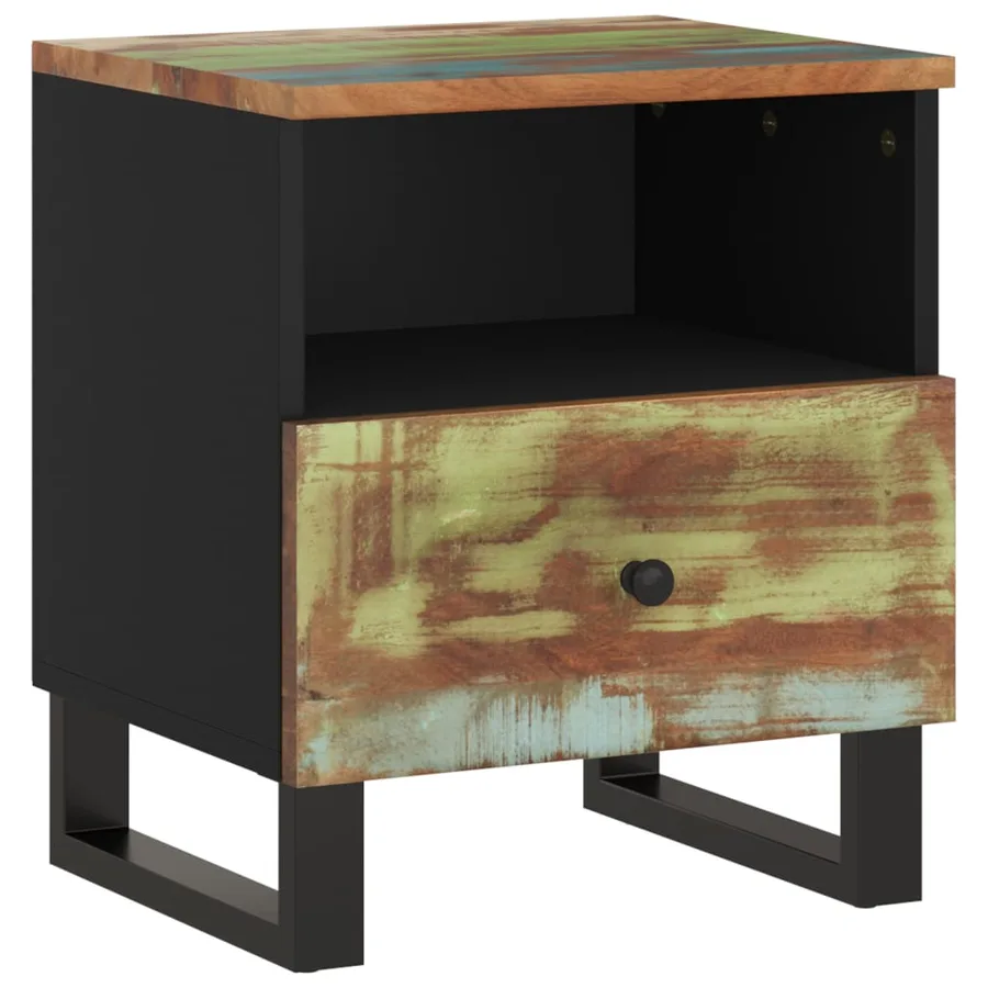 Table de chevet Bois de récupération et d'ingénierie - 11