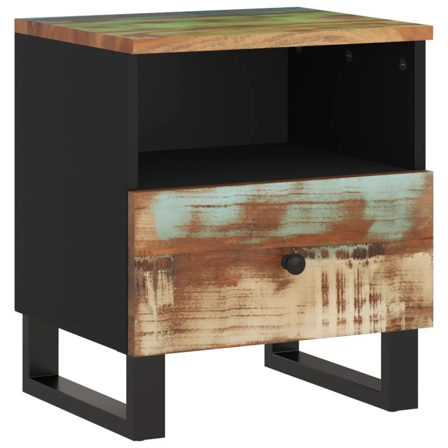 Table de chevet Bois de récupération et d'ingénierie - 12