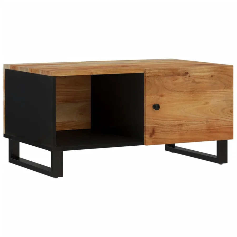 Table basse 80x50x40 cm Bois d'acacia solide et d'ingénierie - 14