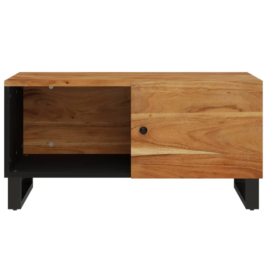 Table basse 80x50x40 cm Bois d'acacia solide et d'ingénierie - 4