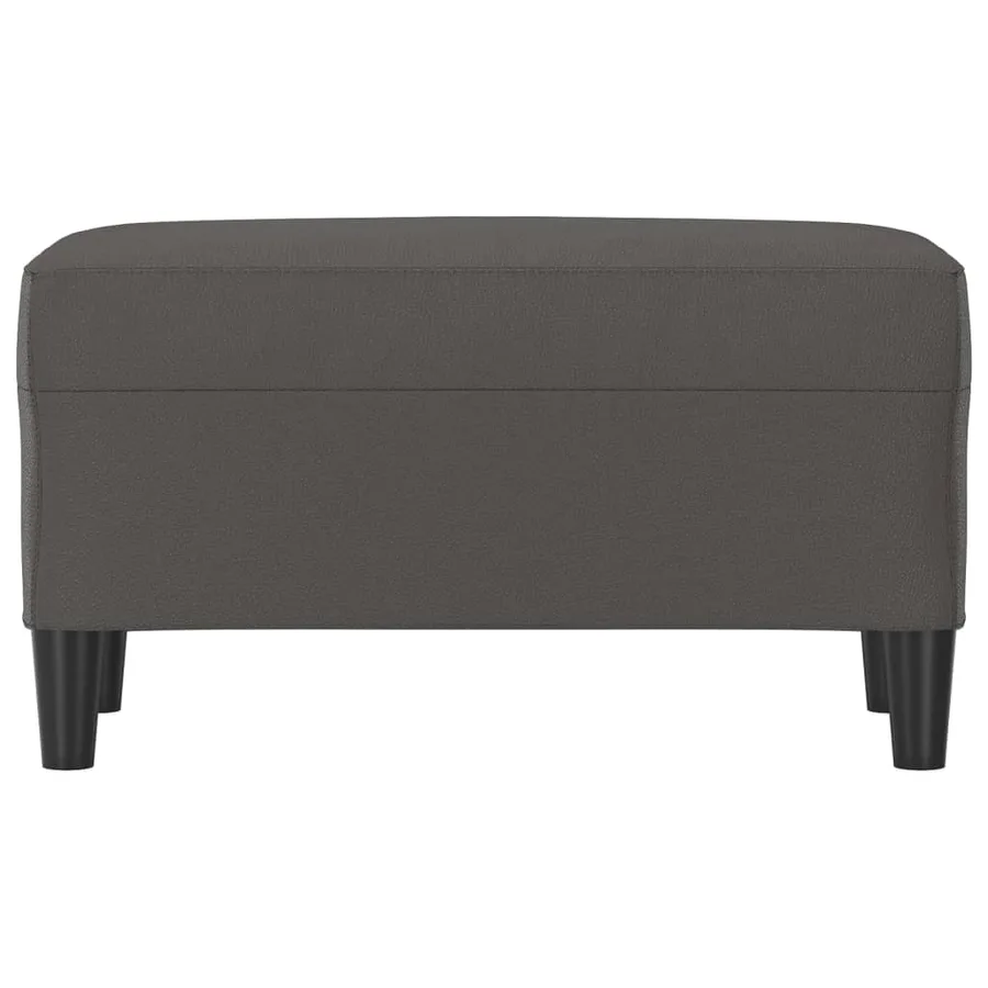 Banc Gris 70x35x41 cm Similicuir - 3