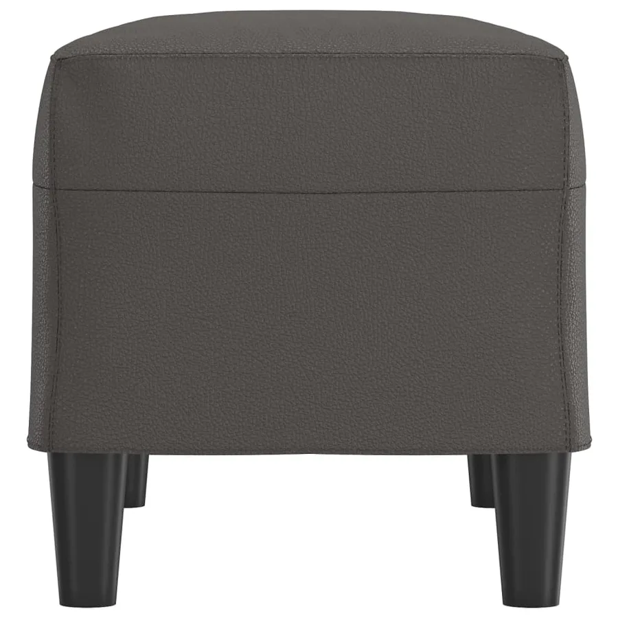 Banc Gris 70x35x41 cm Similicuir - 4
