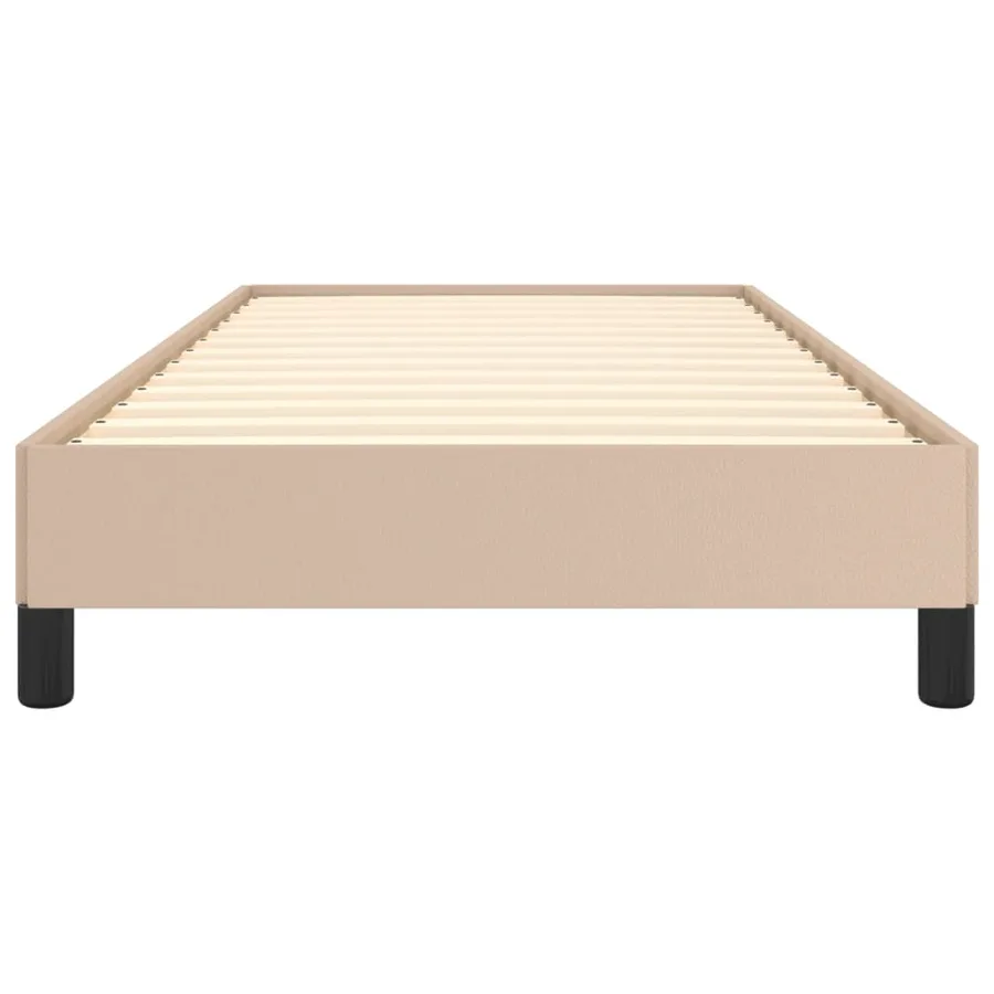 Cadre de lit sans matelas cappuccino 100x200 cm similicuir - 5