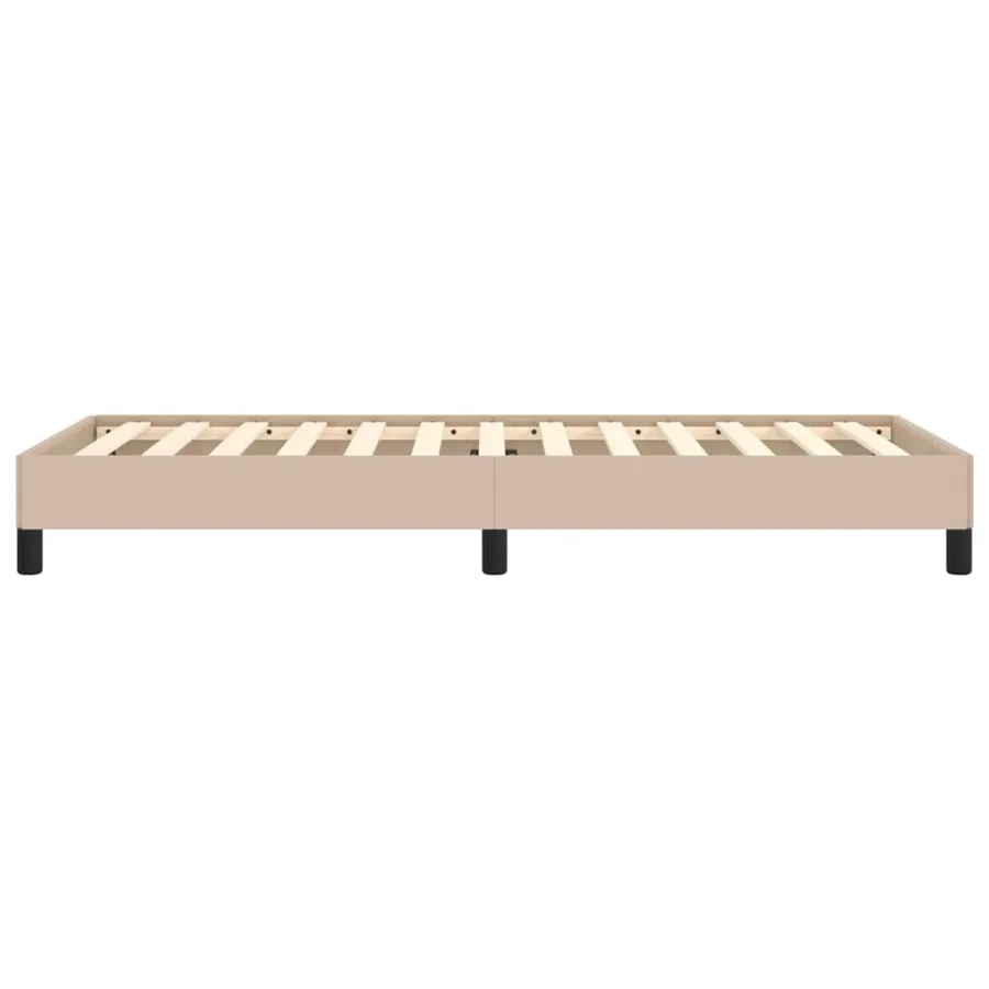 Cadre de lit sans matelas cappuccino 100x200 cm similicuir - 6