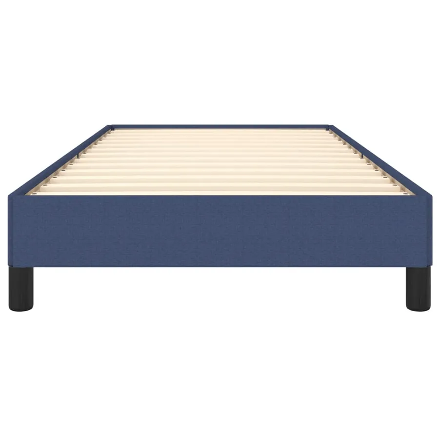 Cadre de lit sans matelas bleu 80x200 cm tissu - 5