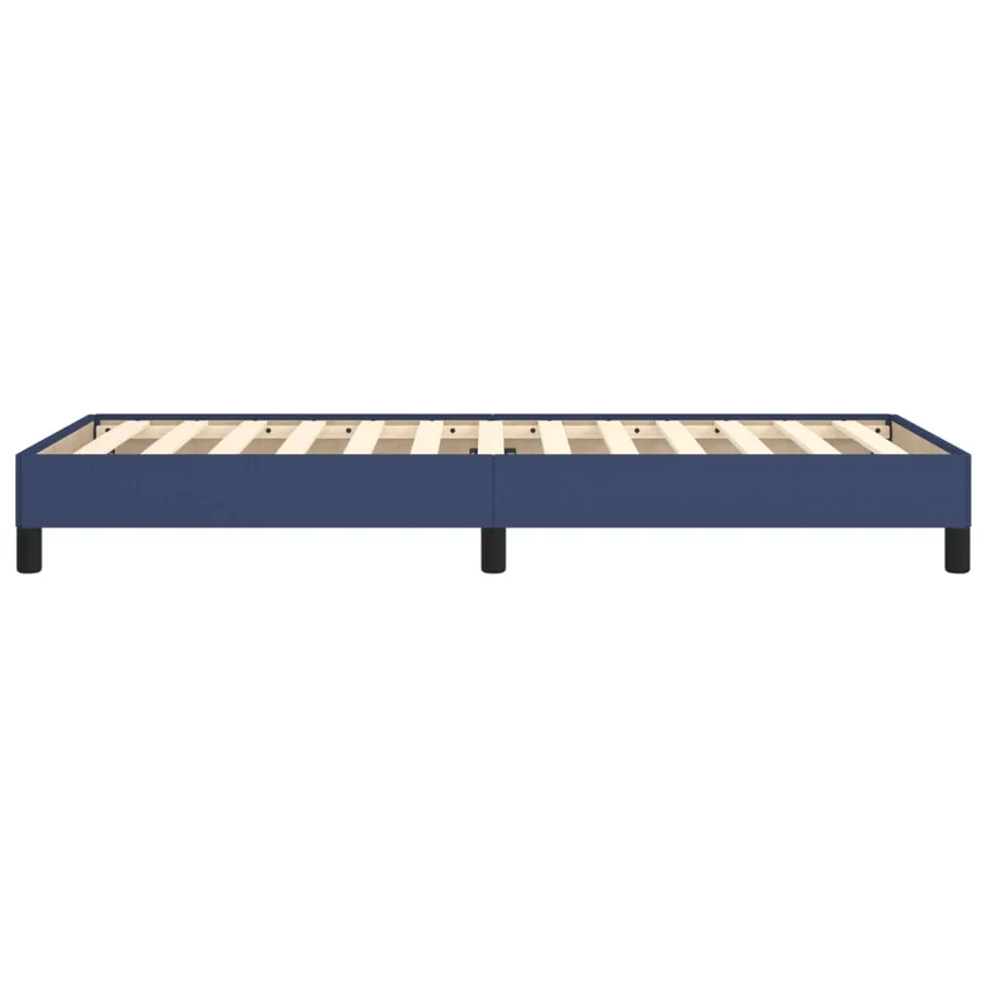 Cadre de lit sans matelas bleu 80x200 cm tissu - 6