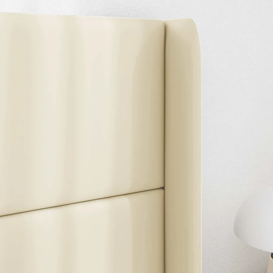 Oreille de tête de lit Crème 80 x 16 x 4 cm PVC - 4
