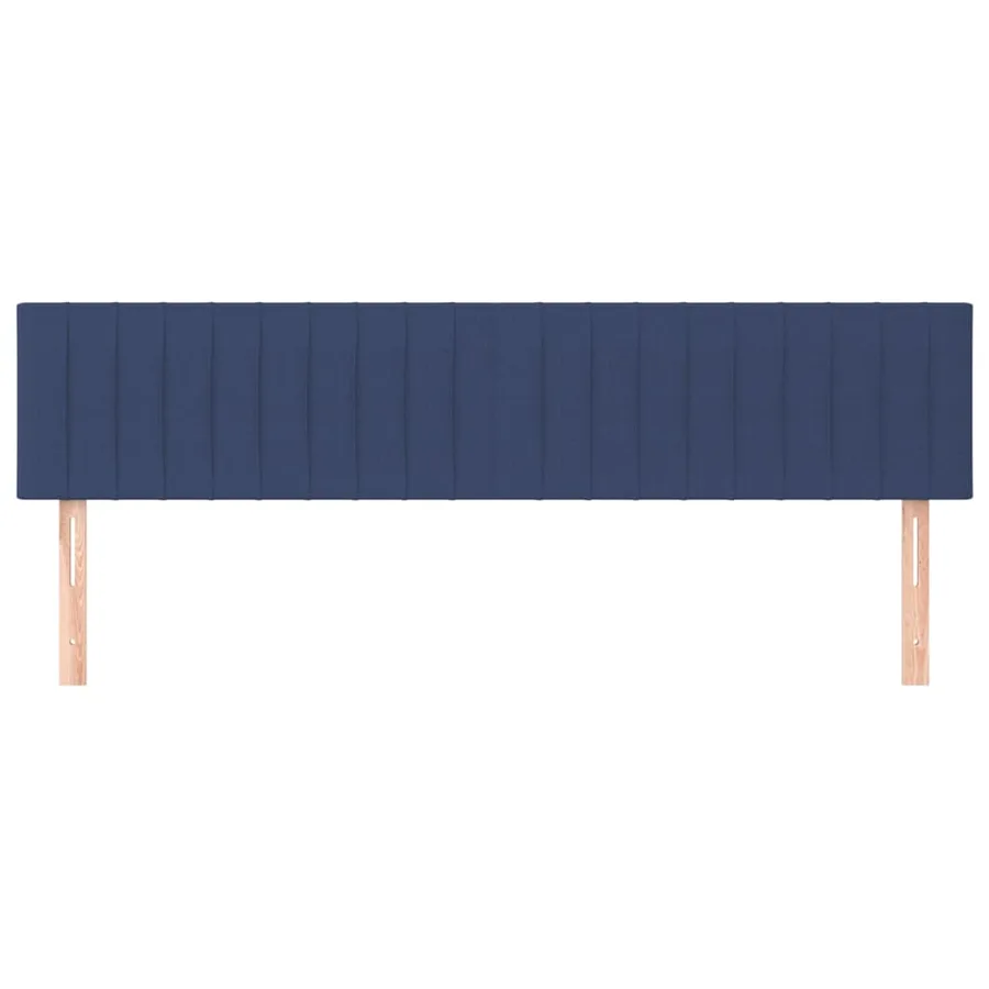 Têtes de lit Bleu 200x5x78/88 cm Tissu - 3