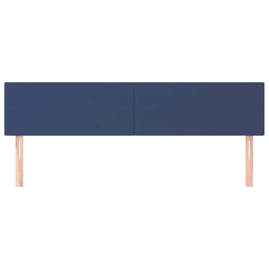 Têtes de lit Bleu 200x5x78/88 cm Tissu - 3