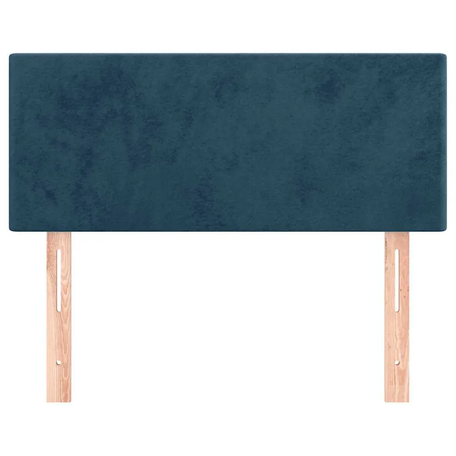 Tête de lit Bleu foncé 100x5x78/88 cm Velours - 3
