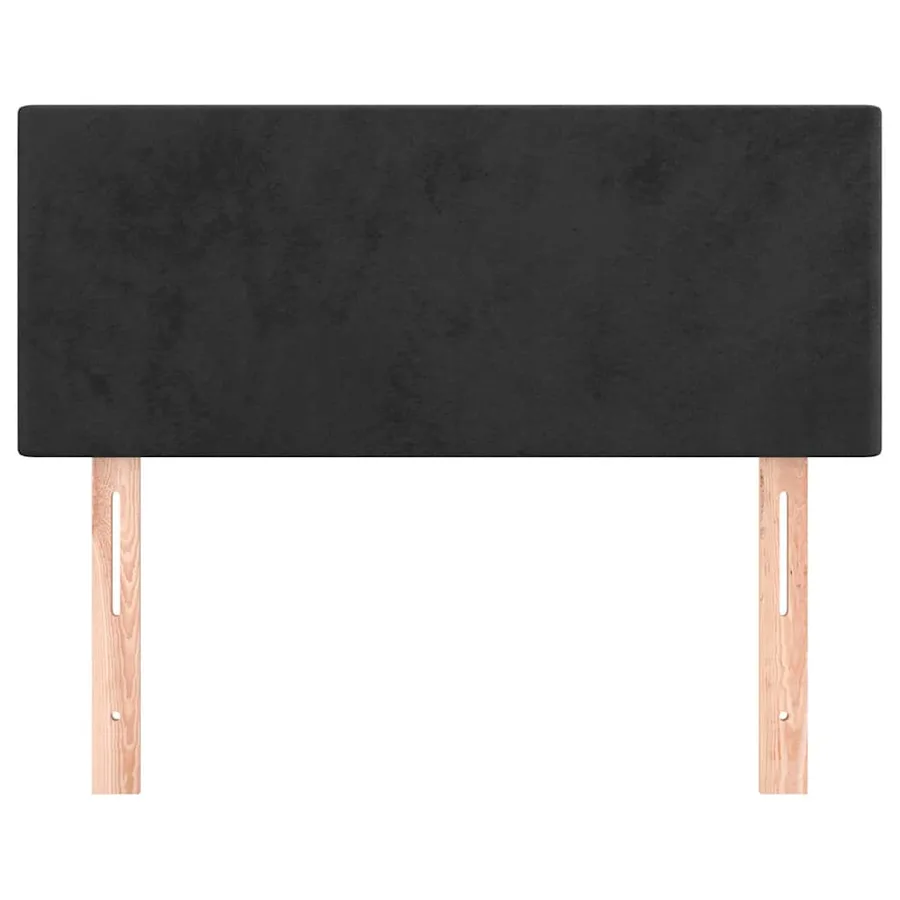 Tête de lit Noir 80x5x78/88 cm Velours - 3
