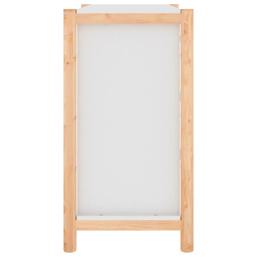 Buffet Blanc 62x38x70 cm Bois d'ingénierie - 7