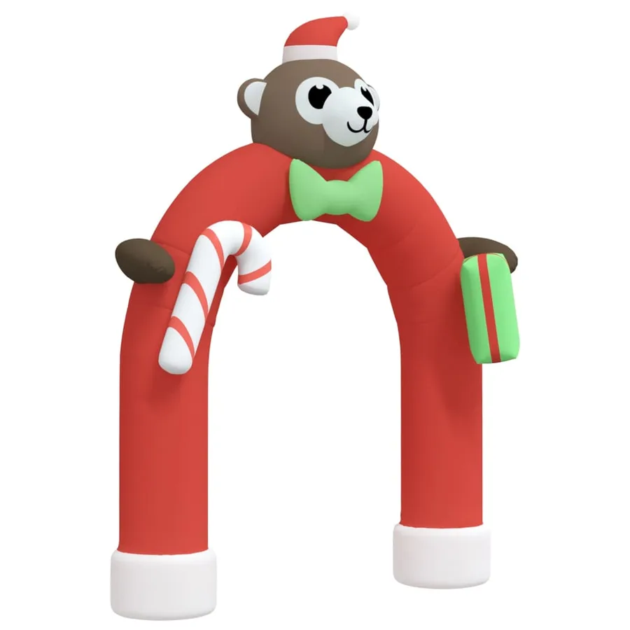 Porte voûtée gonflable de Noël avec LED 380 cm - 4